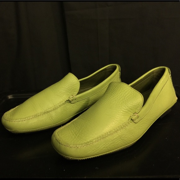 green driving moccasins